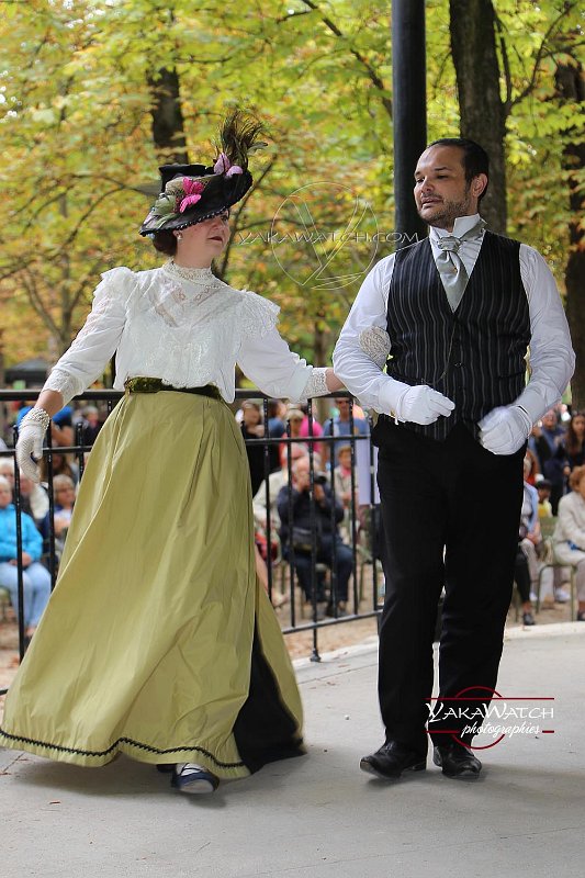 Reconstitution de danses historiques 1900 au jardin du Luxembourg